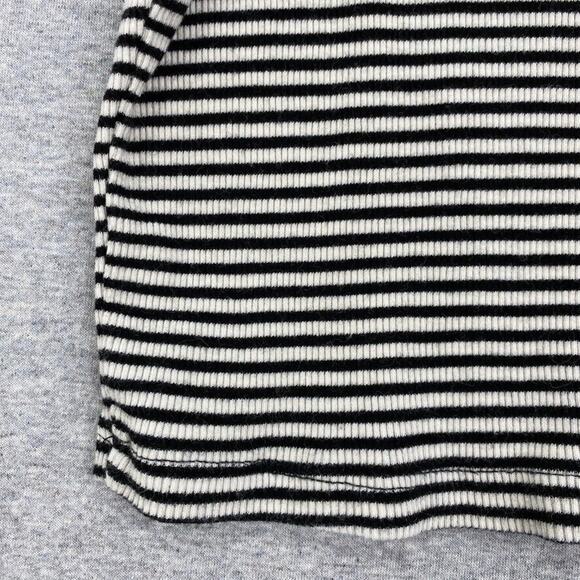 Brandy Melville Top Women One Size Black White Striped Tank Spaghetti Strap Crop - Picture 6 of 10
